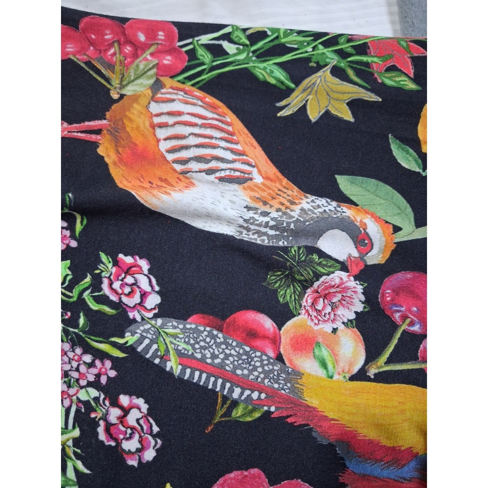 Desigual Exaggerated Colorful Bird Sleeves Womens size XL Stretchy Statement Top - Picture 14 of 16